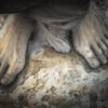 The Savior Who Stoops Marble,Sculpture,Depicting,Jesus',Feet.